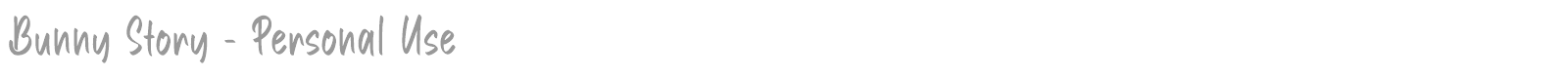 Bunny Story font preview